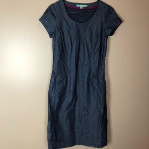 Boden Jean Dress Womens Size 4 Long